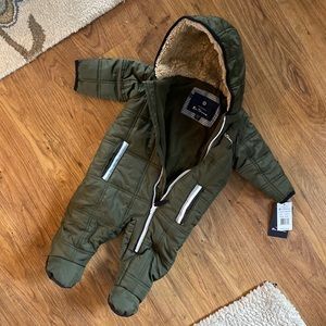 Fleece and Down Quilted Puffer Bunting